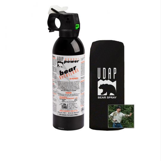 18HP Super Magnum Bear Spray with Hip Holster 380g 13.4oz UDAP