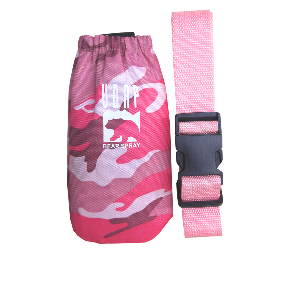 Pink Camo Bear Spray holster with belt