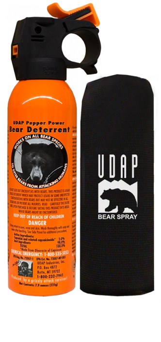 UDAP Bear Spray Hip Holster - Quick Draw Pepper Spray Holder For Outdoor Safety