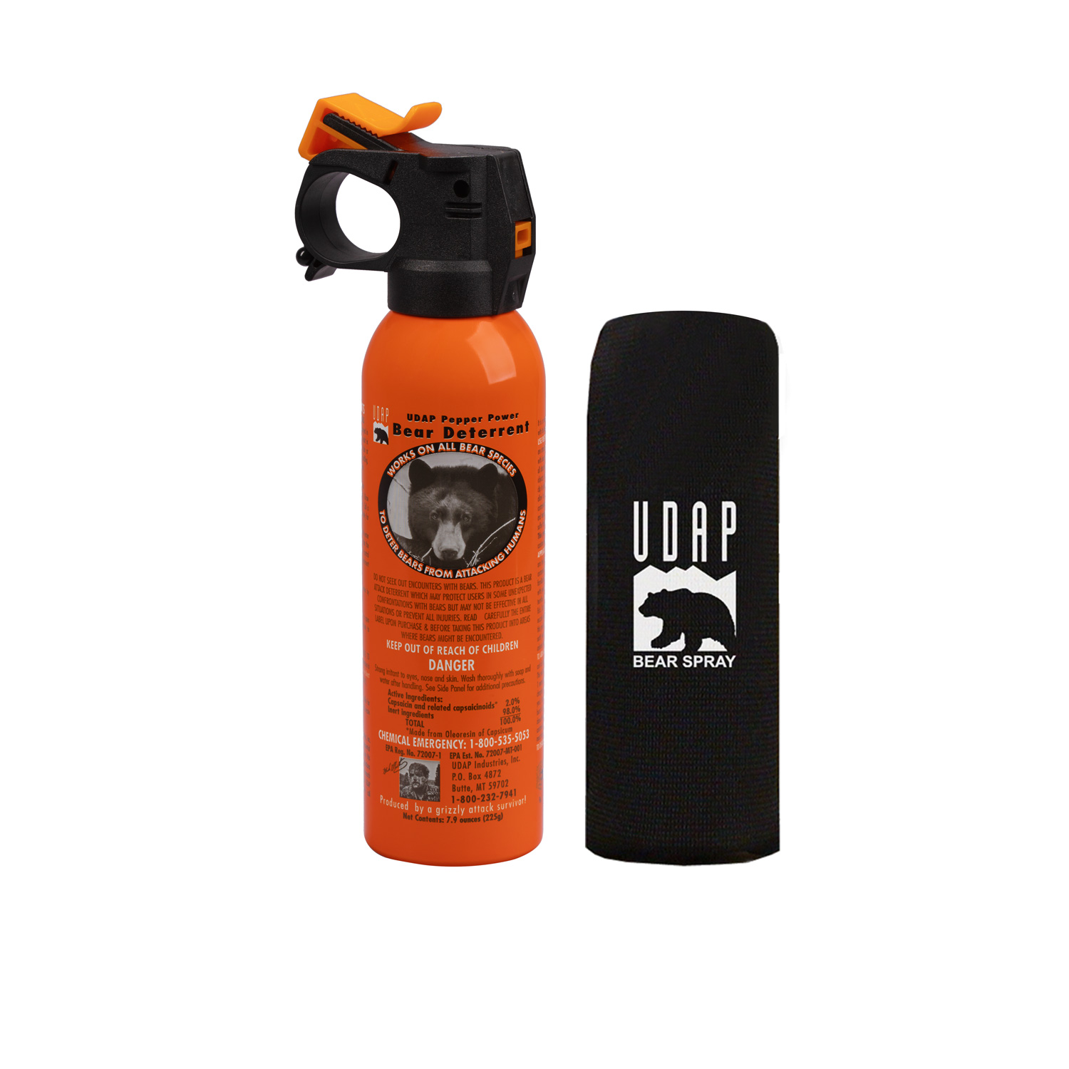 #12VHP Bear Spray with Hip Holster 7.9oz/225G
