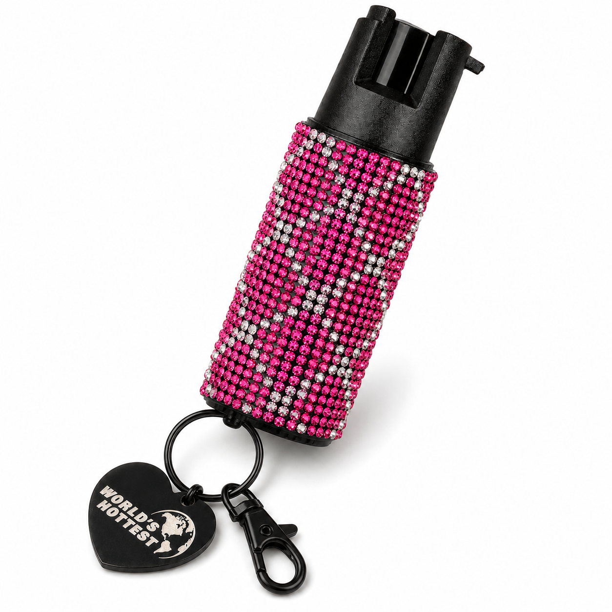 Pink Bling UDAP Rhinestone Keychain Pepper Spray Stream with the World's Hottest Formula